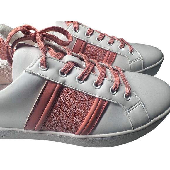 MICHAEL KORS POPPY LOGO STRIPE LACE UP SNEAKERS COLOR SHRBERT SIZE 11 - Picture 6 of 7